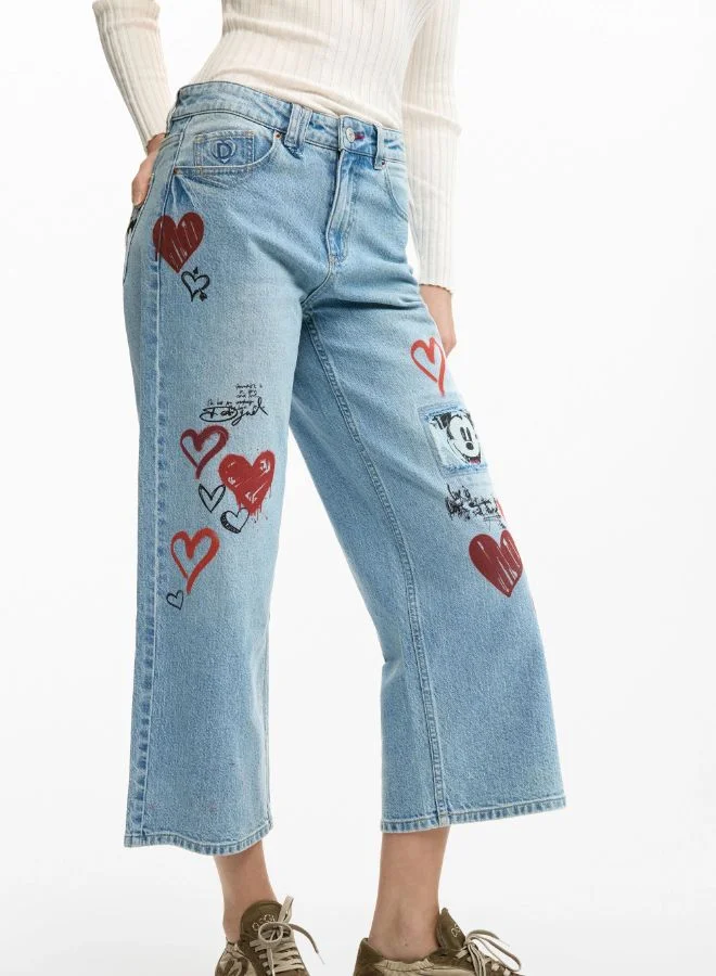 DESIGUAL Mickey Mouse™ Heart Jeans